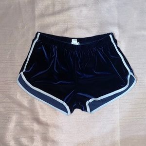 BLUE VELVET SHORTS